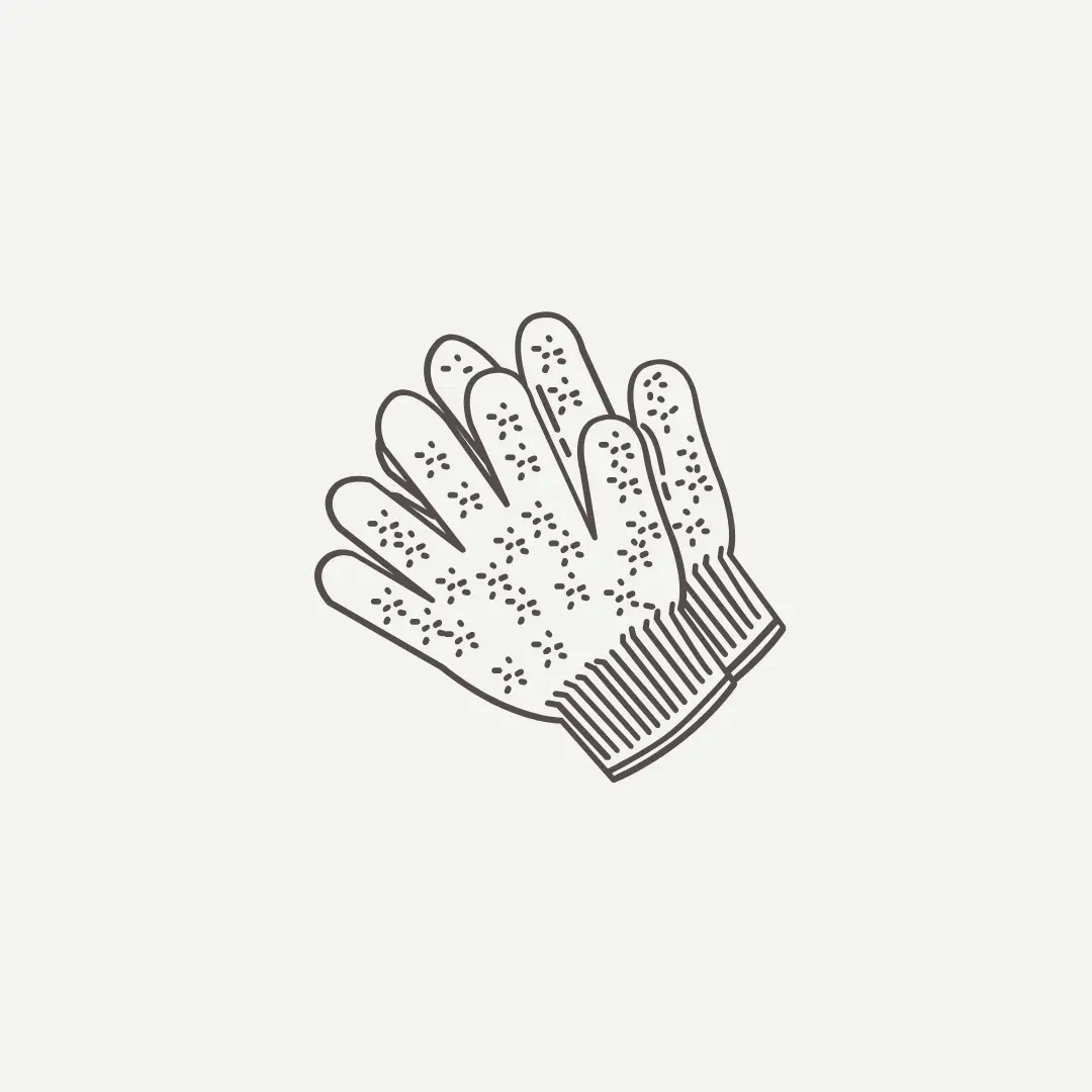 Guantes de crin para eliminar células muertas