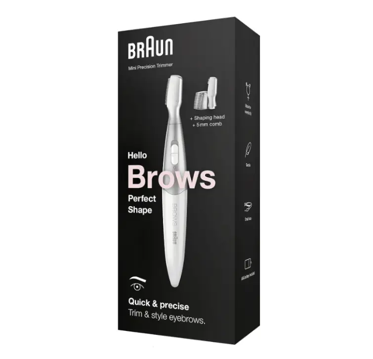 Braun FG1106 – Mini recortadora de precisión para cejas y vello facial