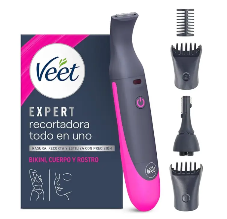 Veet Recortadora Todo en Uno – Bikini, Cuerpo, Cara y Cejas
